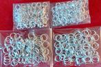 400 Zilverkleurige Splitringen - 5 & 7mm, Ophalen of Verzenden, Overige typen