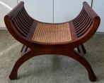 Houten kruk koloniaal webbing opknapper, Ophalen, Gebruikt, Hout