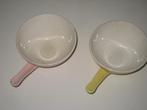 Pastel soepkoppen California Villeroy & Boch Belgium 2 stuks, Ophalen of Verzenden, Gebruikt, Porselein, Overige stijlen