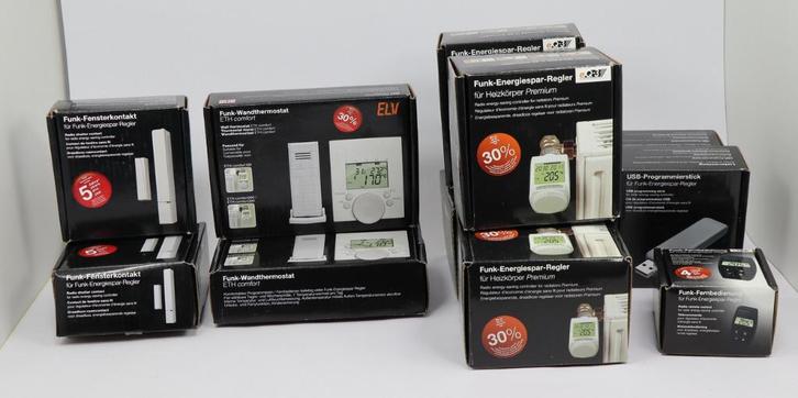 4 draadloze radiator thermostaatknoppen met wandbediening, Doe-het-zelf en Verbouw, Verwarming en Radiatoren, Nieuw, Thermostaat