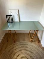 Glasplaat voor bureau / tafel, Huis en Inrichting, Tafelonderdelen, Ophalen, Rechthoekig, 100 tot 150 cm, 50 tot 100 cm