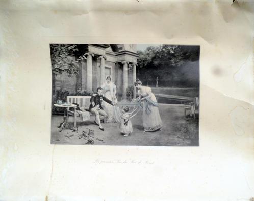 gravure Napoleon en Josephine met hun zoon Napoleon II, Antiek en Kunst, Kunst | Etsen en Gravures, Ophalen of Verzenden