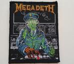Megadeth mooie zeldzame Holy Wars vintage 1990 patch 49-, Verzenden, Nieuw, Kleding