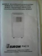 Eurom mobiele airconditioner PAC 9, Ophalen, Gebruikt, Afstandsbediening, Ventileren