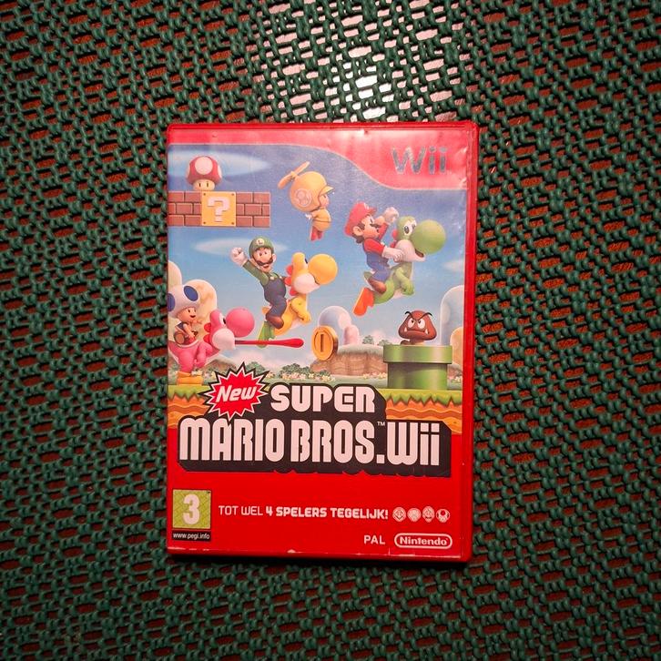 New Super Mario Bros., Wii, Spelcomputers en Games, Games | Nintendo Wii, Gebruikt, Platform, 3 spelers of meer, Vanaf 3 jaar