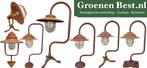 Landelijke industriele vloerlampen lampen van cortenstaal, Verzenden, Nieuw, Glas, Minder dan 100 cm