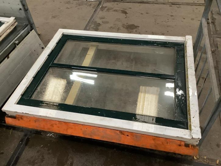Gebruikte raamkozijnen met dubbelglas, Doe-het-zelf en Verbouw, Kozijnen en Schuifpuien, Gebruikt, Raamkozijn, Hout, 75 tot 150 cm
