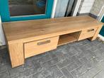 Massief Eiken TV Meubel - 180cm, Ophalen, Gebruikt, 150 tot 200 cm, Eikenhout