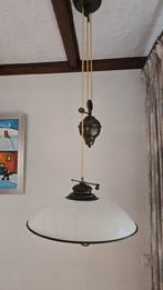 Set 3 lampen 1 hang 2 wand lampen, Huis en Inrichting, Lampen | Hanglampen, Ophalen, Gebruikt, Minder dan 50 cm, Glas