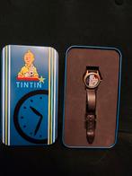 Kuifje/Tintin polshorloge in tinnen bewaardoosje, Moulinart, Verzamelen, Stripfiguren, Ophalen of Verzenden, Kuifje, Zo goed als nieuw