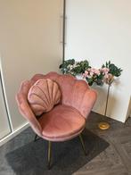 Schelpenstoel roze flueel, Huis en Inrichting, Ophalen, Zo goed als nieuw