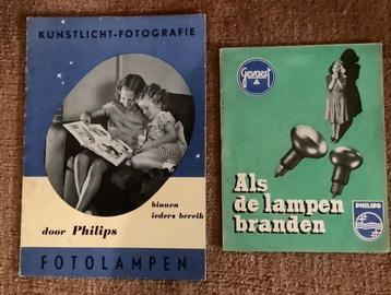 Philips, 2 folders/catalogus fotolampen, kunstlicht