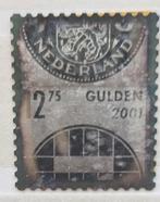 Zilveren postzegel 25-09-2001 postfris  waarde fl. 12.75, Ophalen of Verzenden, Postfris
