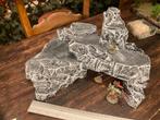6x platte hills rotsen wargaming bergen terrein dnd scenery, Ophalen of Verzenden, Zo goed als nieuw, Toebehoren