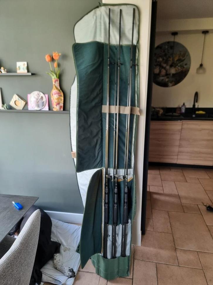 Set van 3 fraaie Hardy Carp, Euro J Series. 13", 3 1/4 LB., Watersport en Boten, Hengelsport | Karpervissen, Zo goed als nieuw