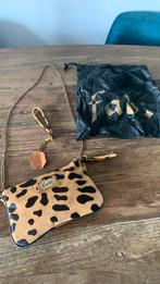 FAB lederen/ koeienvacht Leopard print  dames schouder/pols, Ophalen of Verzenden, Bruin, Zo goed als nieuw