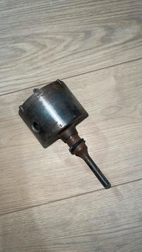Wolfcraft holboorkroon met opspandoorn 83mm, Doe-het-zelf en Verbouw, Gereedschap | Boormachines, Gebruikt, Ophalen of Verzenden