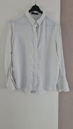 Mango Blouse - Wit met Zwarte ruitjes - Maat S, Mango, Wit, Ophalen of Verzenden, Zo goed als nieuw