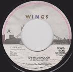 NEDERLANDSE SINGLE PAUL MCCARTNEY I'VE HAD ENOUGH WINGS, Verzenden, 7 inch, Single, Zo goed als nieuw