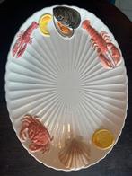 Keramische schaal met zee-motieven, Porselein of Keramiek, Schaal, Rond, Ophalen of Verzenden