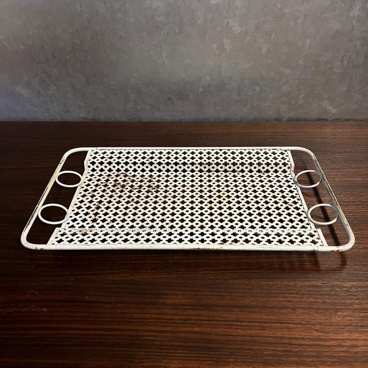 OPRUIMING Jaren 50 60 design dienblaadje Mathieu Mategot, Huis en Inrichting, Woonaccessoires | Dienbladen, Gebruikt, Metaal, Rechthoekig