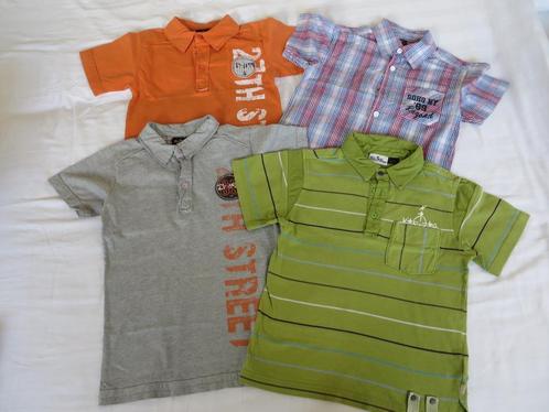 3 polo’s en een overhemd en gratis spijkerbroek, 134-140, Kinderen en Baby's, Kinderkleding | Maat 134, Zo goed als nieuw, Jongen