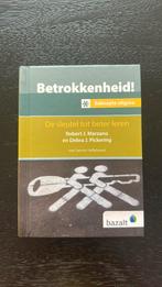 Pabo boek - Betrokkenheid! - beknopte uitgave, Overige vakken, Nieuw, Ophalen of Verzenden, Debra J. Pickering; Robert J. Marzano
