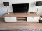 TV Meubel , zonder accessoires, Ophalen, Gebruikt, Eikenhout, 50 tot 100 cm