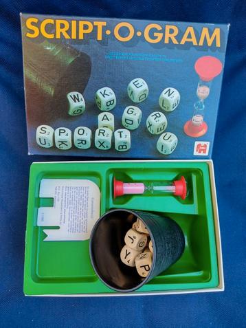 Script-O-Gram woordspel beschikbaar voor biedingen
