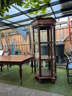 Antieke vitrine van mahoniehout, Huis en Inrichting, Kasten | Vitrinekasten, Ophalen, Zo goed als nieuw