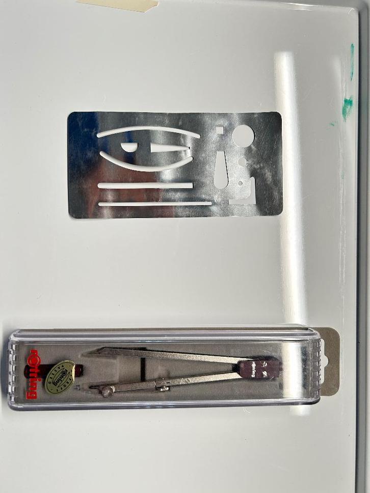 Rotring Passer, schaallineaal  en tekenmallen, Hobby en Vrije tijd, Tekenen, Zo goed als nieuw, Overige typen, Ophalen