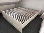 Brimnes 2 persoons bed wit, Ophalen, Gebruikt, 90 cm, Eenpersoons
