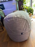 Vetsak Velvet Stone Medium Zitzak, Huis en Inrichting, Zitzakken, Ophalen, Zo goed als nieuw, Beige, Zitzak
