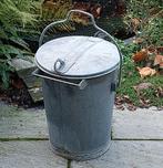Zinken Vuilnisbak nr. 9745 Weert, jaren 50-60, Ophalen, Gebruikt, Minder dan 30 cm, Minder dan 60 cm