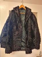 Echte zwarte bontjas, valt als maat L, leuk voor carnaval, Kleding | Dames, Jassen | Winter, Ophalen, Zo goed als nieuw, Zwart