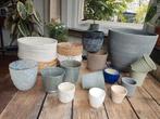 Bloempotten, Tuin en Terras, Bloempotten, Ophalen of Verzenden, Zo goed als nieuw, Rond, Minder dan 25 cm