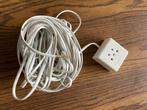 Telefoonkabel met telefoon stopcontact., Ophalen of Verzenden, Gebruikt