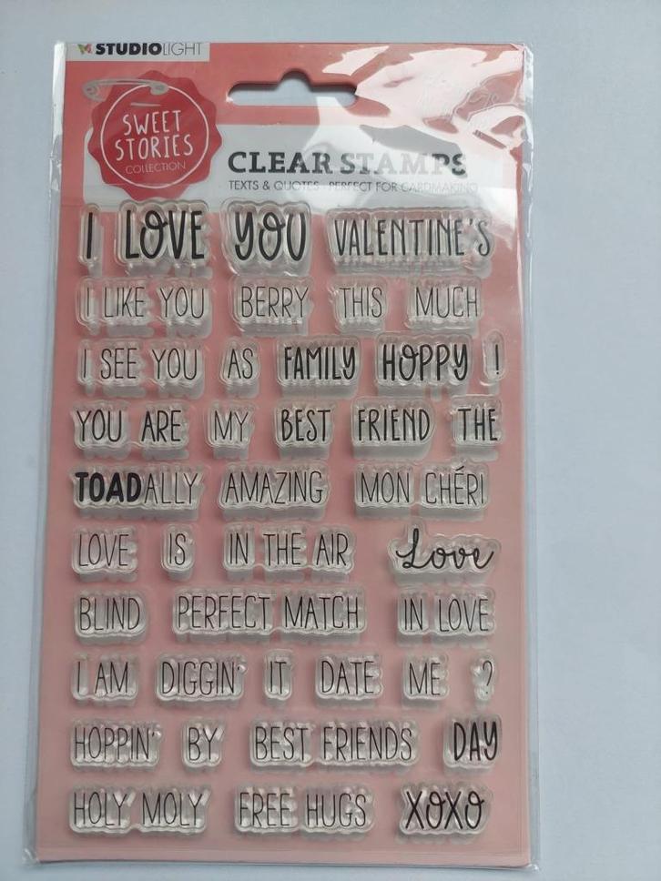 Nieuw Clearstamps Studio Light Sweet stories, Hobby en Vrije tijd, Stempelen, Nieuw, Clearstamp, Ophalen