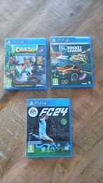 Ps4 spellen (fc 24, rocket league en crash bandicoot), Spelcomputers en Games, Ophalen, Zo goed als nieuw, Sport, 3 spelers of meer