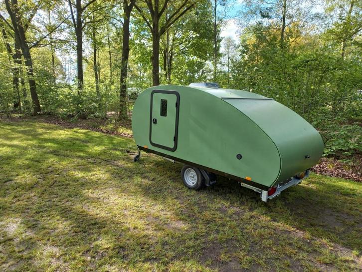 teardrop caravan, Caravans en Kamperen, Caravans, Bedrijf, tot en met 2, 500 - 750 kg, Kleine zit, Overige merken, Lengtebed, tot 4 meter