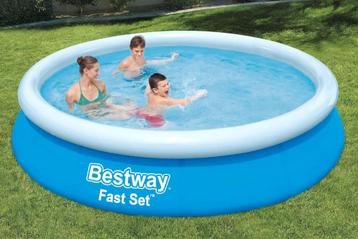 Bestway zwembad rond blauw 360 x 76 cm met pomp beschikbaar voor biedingen