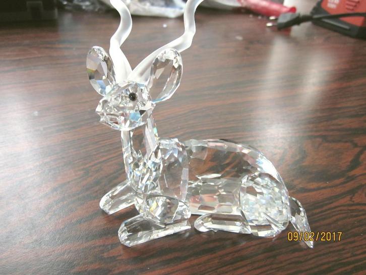 Swarovski Koedoe incl. doos & certificaat, Verzamelen, Swarovski, Nieuw, Figuurtje, Ophalen of Verzenden
