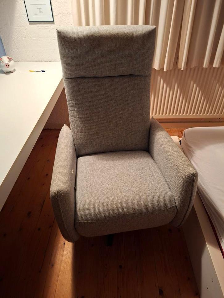 Relax Fauteuil - Xoon grijs en verstelbaar, Huis en Inrichting, Fauteuils, Ophalen