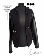 Versace Vest Met Capuchon | Maat S | Zwart | New, Zwart, Nieuw, Ophalen of Verzenden, Maat 46 (S) of kleiner