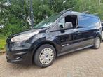 Ford Transit Connect 1.0 74KW 2014 Zwart MARGE, Auto's, Voorwielaandrijving, Euro 5, Stof, 1487 kg