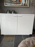 Hoogglans Wit Dressoir  hout - 120cm Breed, Huis en Inrichting, Ophalen, Gebruikt, 100 tot 150 cm, 25 tot 50 cm