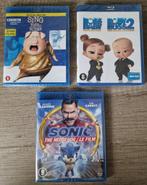 Set Blu-ray Sonic the Hedgehog, Sing & Baby Boss 2 (sealed), Ophalen of Verzenden, Nieuw in verpakking, Kinderen en Jeugd