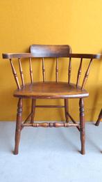Set van 2 vintage Engelse stoelen met armleggers, antiek, Gebruikt, Twee, Bruin, Vintage