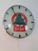 Adelco Spar reclame klok met verlichting, Ophalen of Verzenden, Gebruikt, Wandklok