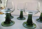 Moezelglas~Moezelglazen~Groene Voet~Moezelwijn glazen, Ophalen of Verzenden, Zo goed als nieuw, Overige typen
